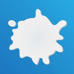 Milk background. Milk waves on blue background