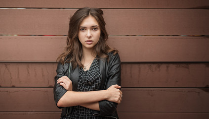 Young beautiful brunette