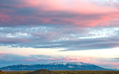 Alpenglow Over Blanca Peak in the Sangre de Cristo Mountains