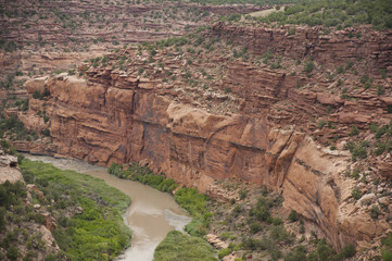 Hanging Flume Over Dolores River