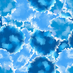 Blue seamless watercolor texture background. Gorgeous abstract blue seamless watercolor texture pattern. Expressive messy vector illustration.