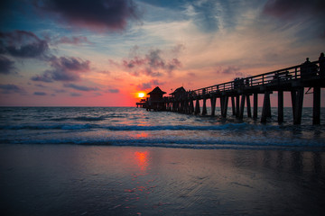 Fototapeta premium Pier Sunset