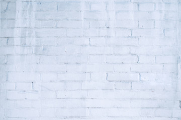 Old painted white brick wall background