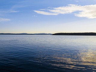 Typical Finnish Lake View. Shot in Karelia, Finland