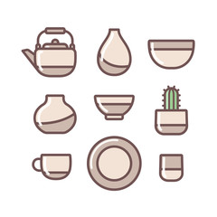 Pottery ceramic icons
