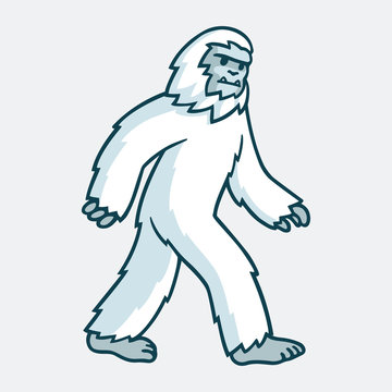 Cartoon yeti illustration