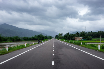 Fototapeta premium Hai Van Pass, is an approximately 21 km long mountain pass on National Route 1A in Vietnam.