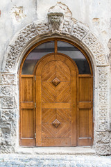 Old wooden door