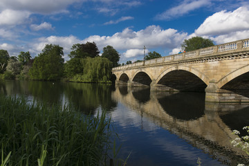 Bridge in Kensington park in London
