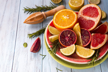 Mixed fruits background.