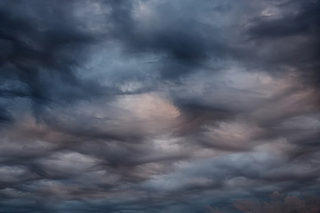 Dramatic dark clouds