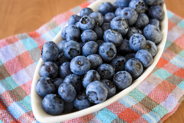 White bowl with berries
