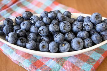 White bowl with berries