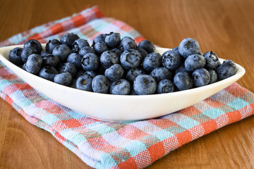 White bowl with berries