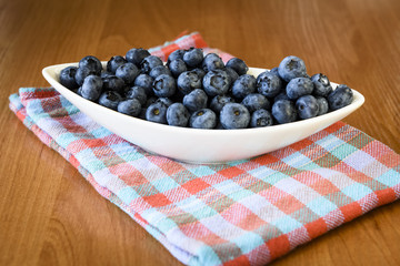 White bowl with berries