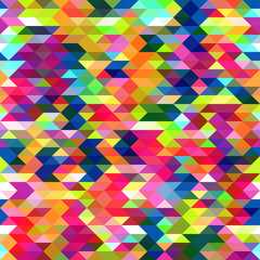 Seamless multicolored bright pattern of small triangles. Background for the design of the surface. Abstract geometric wallpaper.