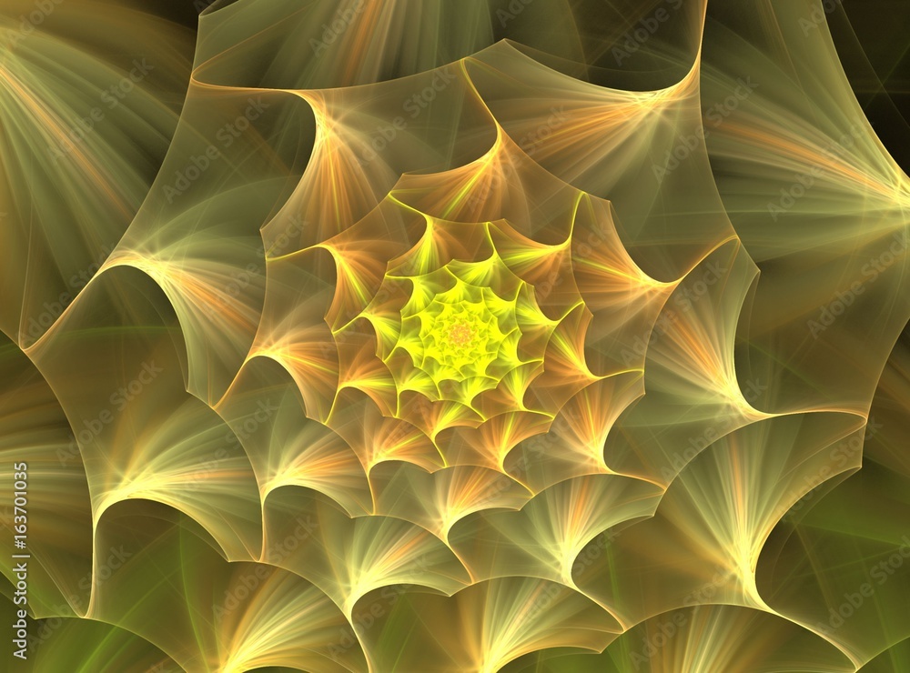 Poster abstract bright multicolored fractal computer generated image, background for text labels