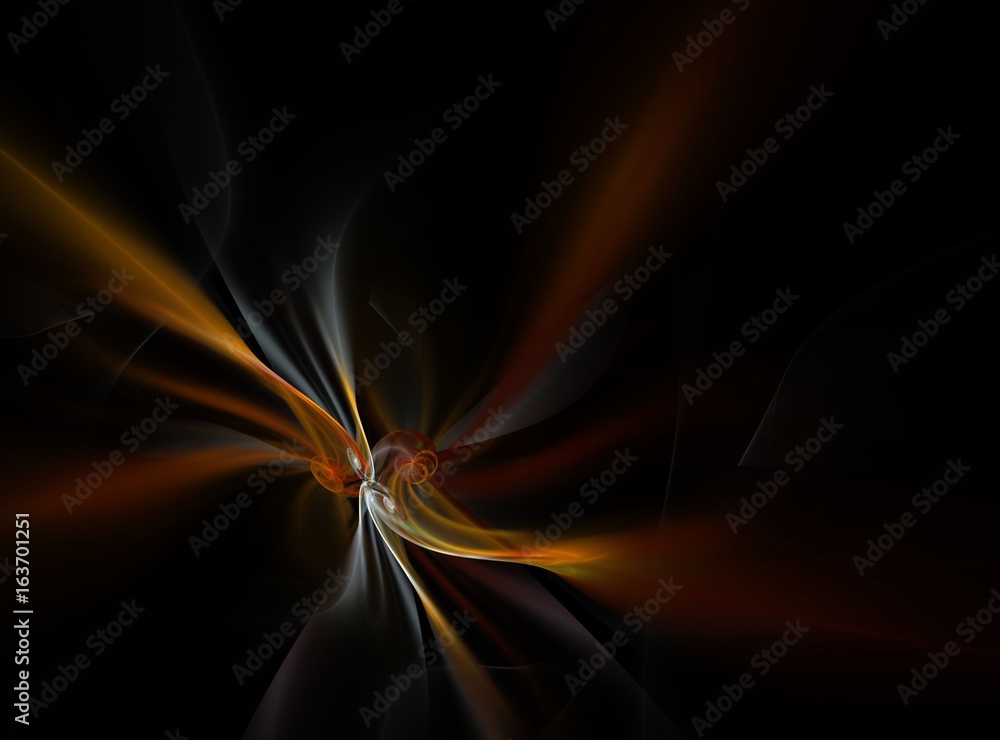 Fototapete abstract bright multicolored fractal computer generated image, background for text labels