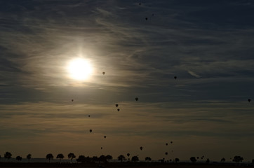 Fototapeta na wymiar Chambley's Balloon Contest