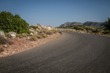 Route de Cr&ecirc;te en Gr&egrave;ce