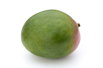 Mango fruit isolated on white background .
