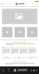 Web Site Template Vectorial Design