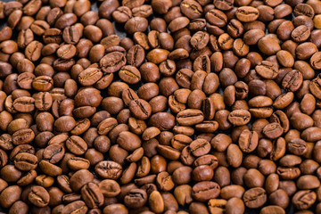 roasted coffee beans, can be used as a background