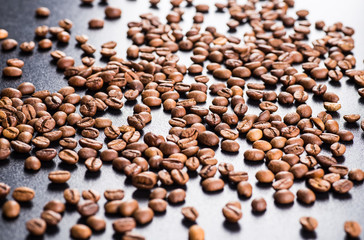 roasted coffee beans, can be used as a background