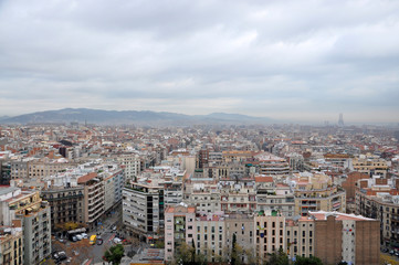 Fototapeta premium Barcelona skyline