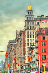 Fototapeta na wymiar Historic buildings in Manhattan, New York City