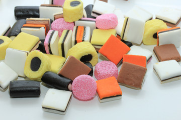 pile of liquorice allsorts