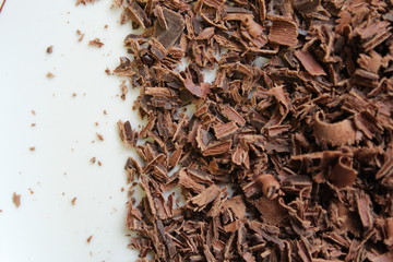 Chocolate shavings