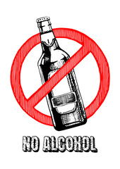 No alcohol sign