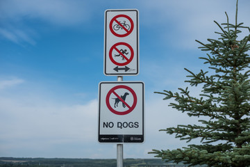 No dogs at the park