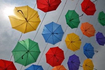 Parapluies à Astana, Kkazakhstan