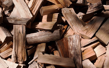 Close up of cut wood