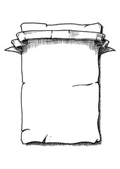 illustration of  Old scroll
