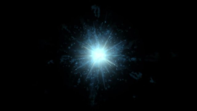 4k Abstract power explosion energy halo fire rays laser vortex universe star background.