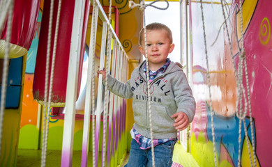 Cash Cotton enjoying a turn at the funhouse at the Willacy County Fair