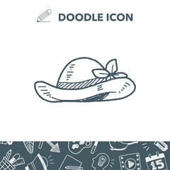 doodle Straw hat