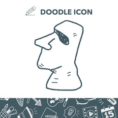 moai doodle