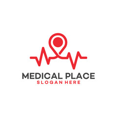 Medical Place Logo template designs vector illustration