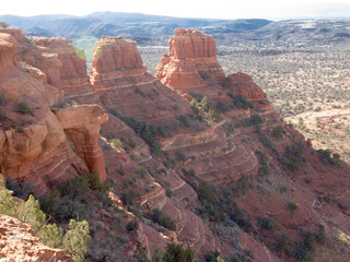 Hiking Sedona's red rocks, Arizona