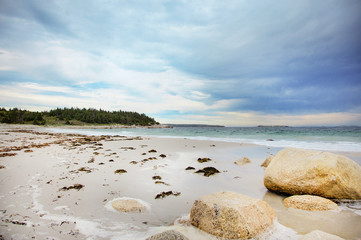 Crystal Crescent Beach in Nova Scotia. 