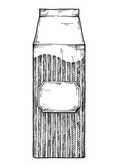 illustration of retro packaging