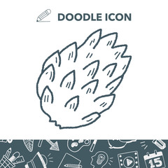 Custard apple doodle