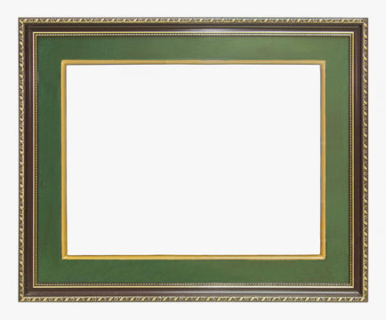 green wooden frame