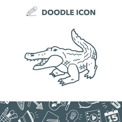 crocodile doodle