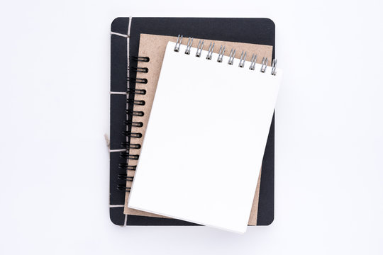 Three  colours spiral notebooks