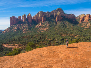Hiking Sedona's red rocks, Arizona